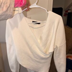 Elegant White Women's Sweater